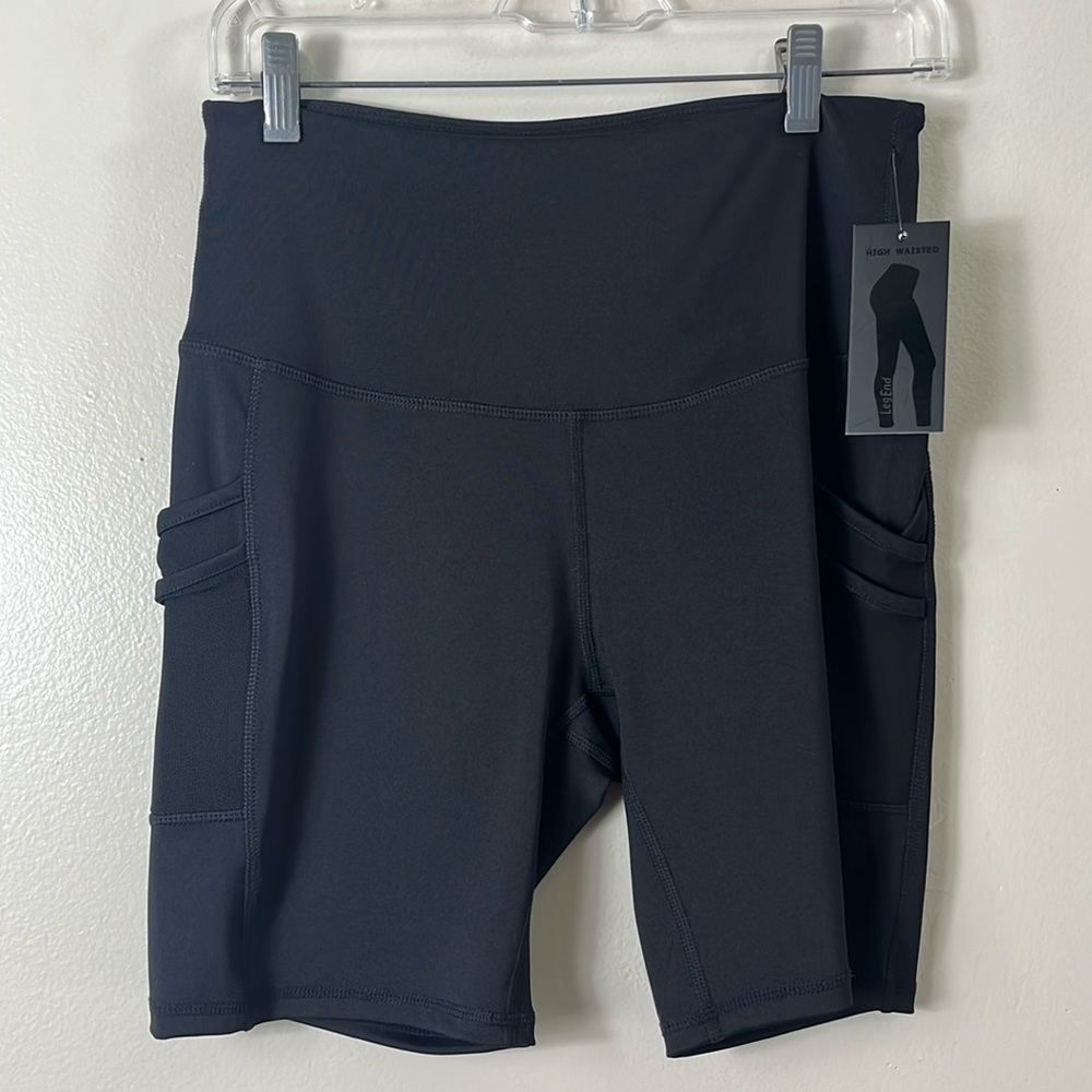 LegEnds High Waisted Biker Shorts Women’s Size L NWT